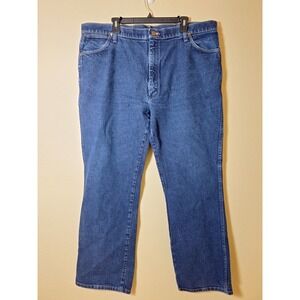 Vintage Wrangler Jeans Men's Regular Fit Blue 42x32‎ Western Barn Rodeo Cowboy